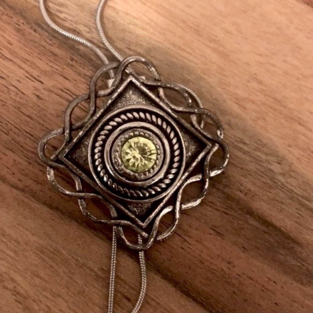 Adjustable Silver Snap On Button Bead Necklace - image 6